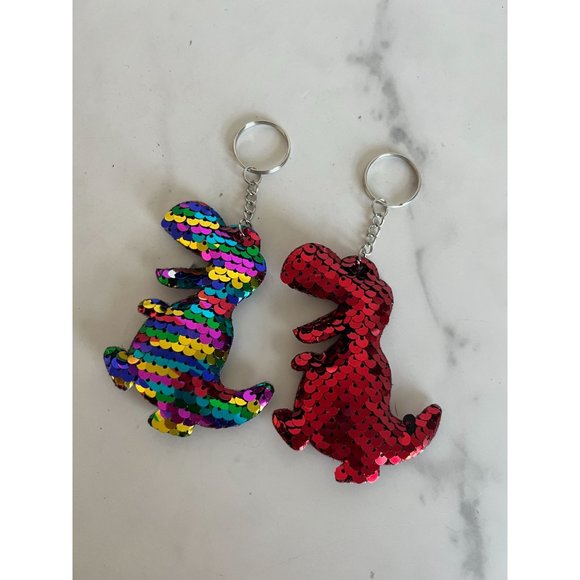 TREX | Accessories | Trex Set Of 2 Red Multi Sequin Keychains New ...
